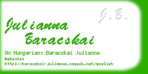 julianna baracskai business card